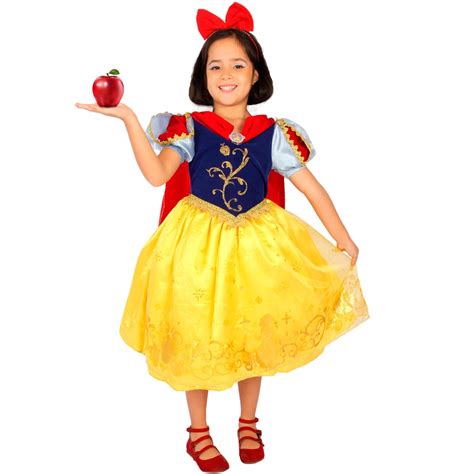 Roupa Branca De Neve Infantil - Roupa Da Branca De Neve Simples - RETOEDU