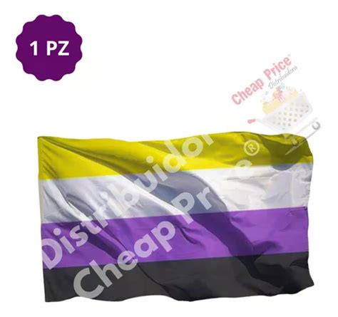 Bandera No Binario Pride Orgullo Gay Grande Lgbt Meses Sin Intereses
