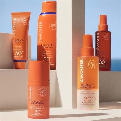 Lancaster Sun Beauty Nude Skin Sensation Sun Protective Fluid Spf Ml Scentubeauty Co Uk