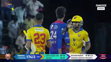 Watch Shivam Singh Aditya Ganesh Fifties Propel Dindigul Dragons To