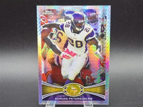 Topps Chrome Adrian Peterson Refractor Ebay