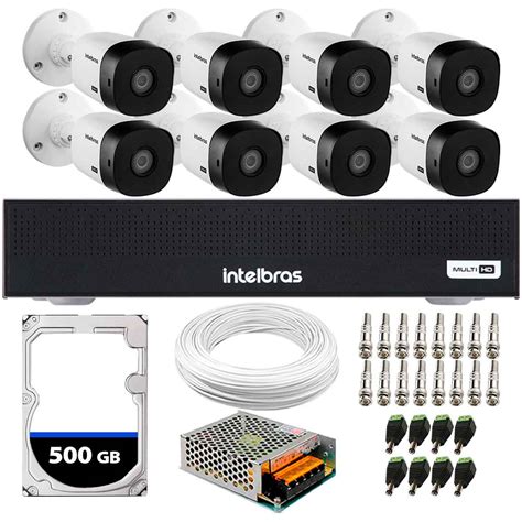 Kit C Meras Intelbras Vhl B G Bullet Hdcvi Full Hd P Vis O