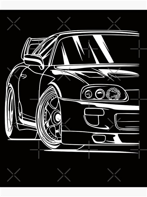 "Supra 2JZ Turbo JDM Tuning Car 90s" Poster for Sale by AutoDesignWerks ...