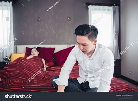 Handsome Man Serious After Sex Girl Stock Photo 2142438965 Shutterstock
