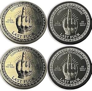 Amazon Last Fuck Coin Middle Finger Coin Funny Heads Or Tails Coin Congratulations I