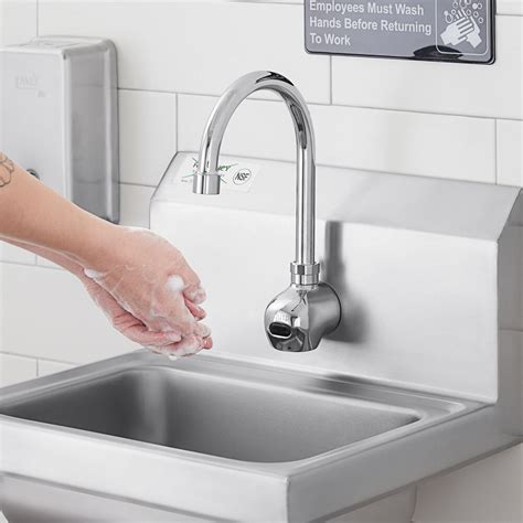 Equip By Tands 5ef 1d Wg Wall Mounted Sensor Faucet With 6 38 Swivel