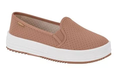 Tenis Moleca Slip On Nude Feminino Casual Original 5782 100 Frete grátis