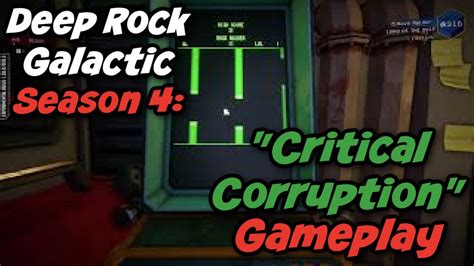 Deep Rock Galactic Season Gameplay Critical Corruption Beta