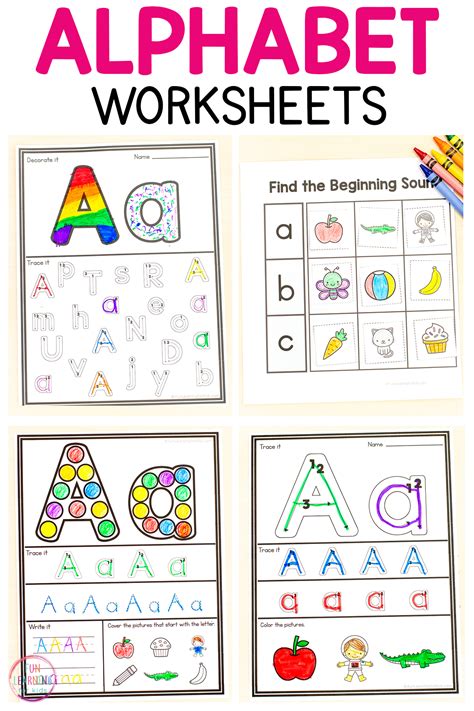 Free Preschool And Kindergarten Alphabet And Letters Worksheets