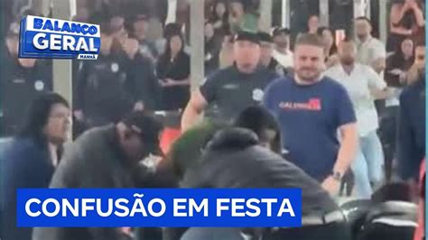 Guarda de folga reage a tumulto em festa atira e atinge três pessoas