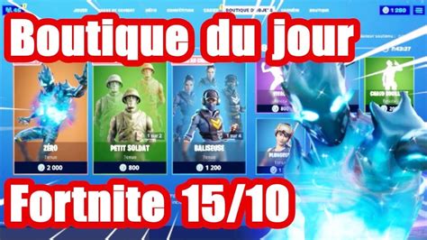 Fortnite La Boutique Du Jour Du 15 Octobre Youtube