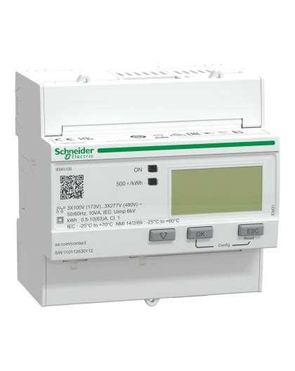 Licznik Energii Elektrycznej 1 3 Fazowy 63A 100 277 173 480V Kl 1