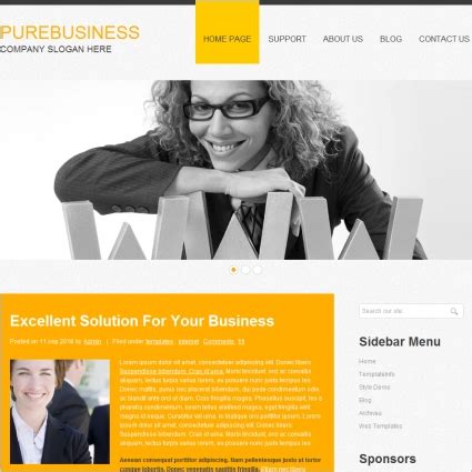 Free business html templates web templates free download