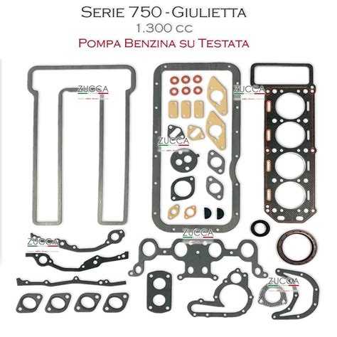 Kit Guarnizioni Motore Serie Pompa Benzina In Testa Paraoli