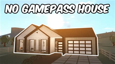 Building A No Gamepass House In Bloxburg Youtube