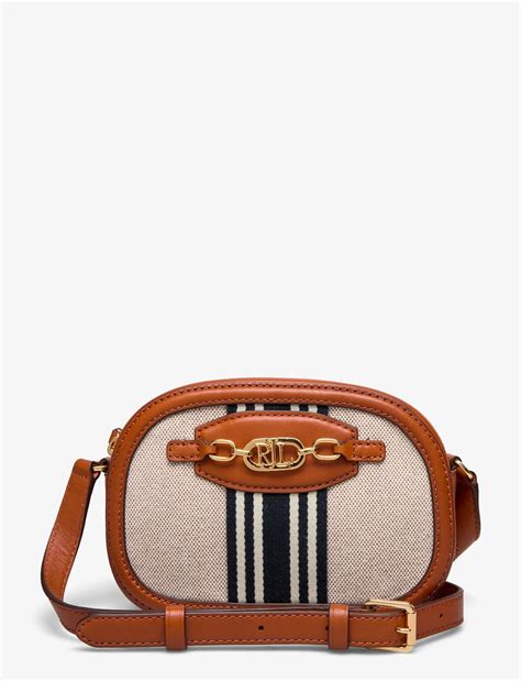 Lauren Ralph Lauren Striped Medium Jordynn Crossbody Bag