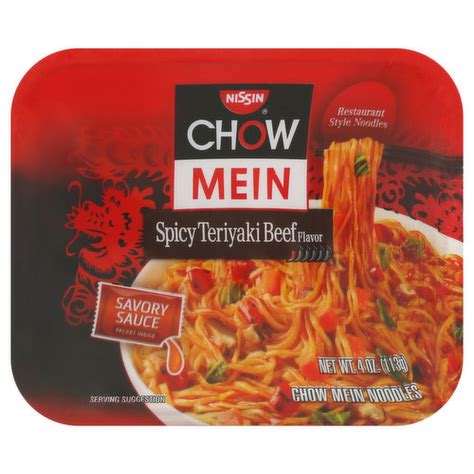 Nissin Chow Mein Noodles Spicy Teriyaki Beef Flavor Smart Final