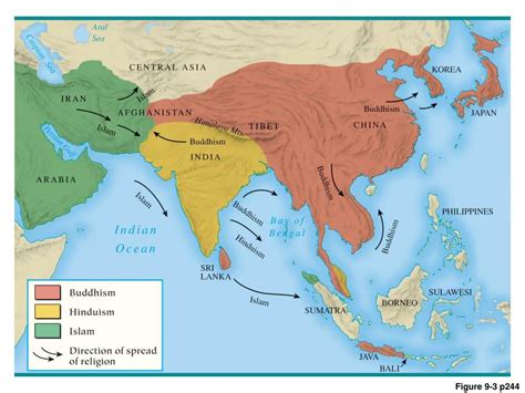 South Asia Religion Map