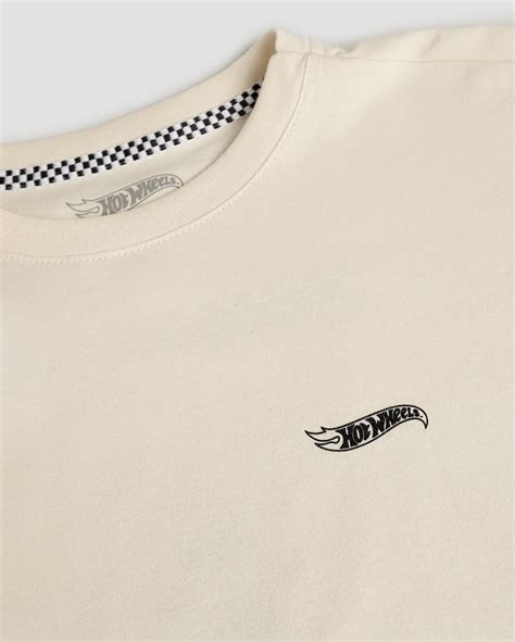 Riachuelo Camiseta Juvenil Manga Curta Hot Wheels Bege Mattel