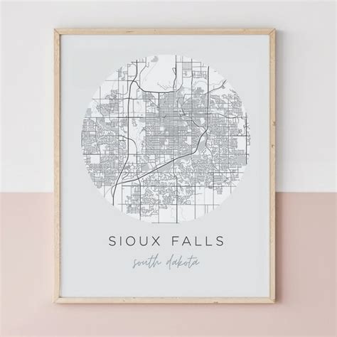 Sioux Falls Street Map | Backstory Map Co.