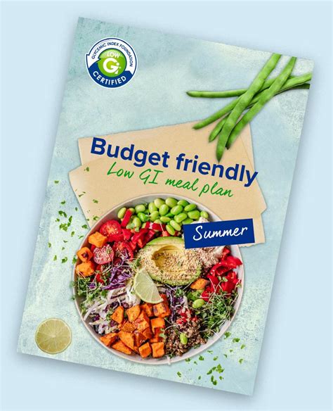 Budget Friendly Summer Low Gi Meal Plan Gi Foundation