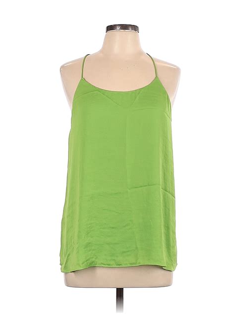 Naked Zebra Green Sleeveless Blouse Size L 44 Off ThredUp