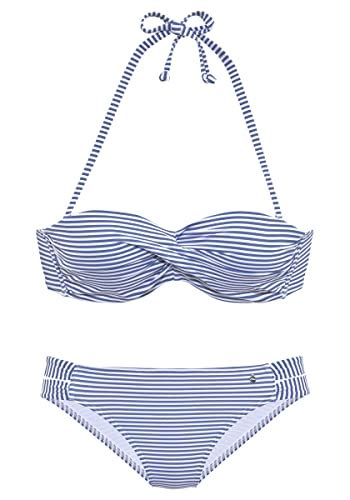 Bikini Blau Weiß strandstyle de