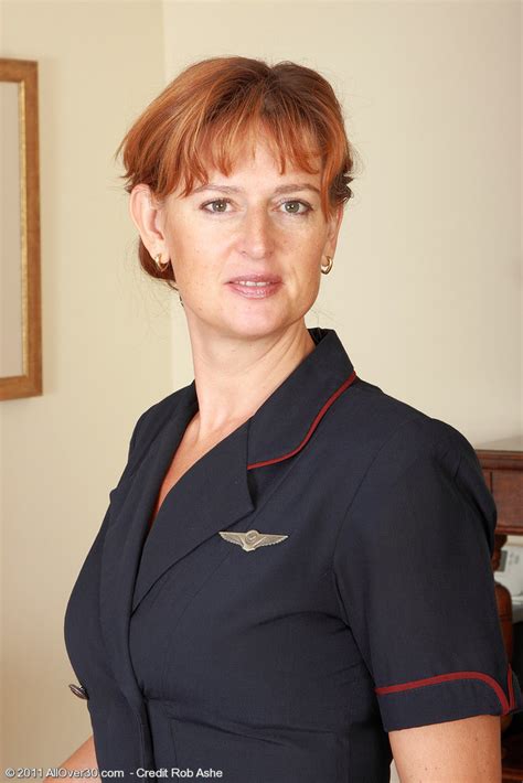 MILF Flight Attendant Liddy Strips Off Her Uniform Porn Pictures XXX Photos Sex Images