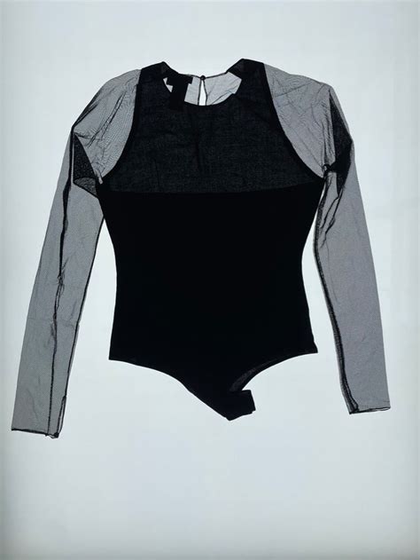 Baraboux Donna Karan Sheer Bodysuit