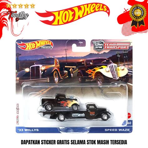 Hot Wheels Equipe Premium De Transporte De Rodas Quentes Willys Vs Speed Waze Shopee Brasil