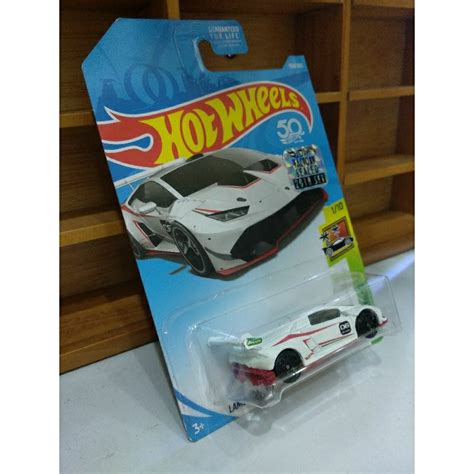 Jual Hot Wheels Lamborghini Huracan Lp Super Trofed Hw Exotics White Putih Factory Sealed