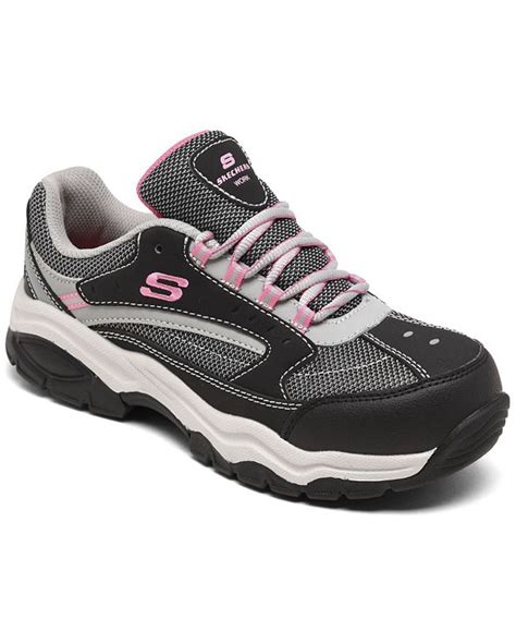 Skechers Women's Biscoe Steel Toe Slip-Resistant Work Sneakers from Finish Line & Reviews ...