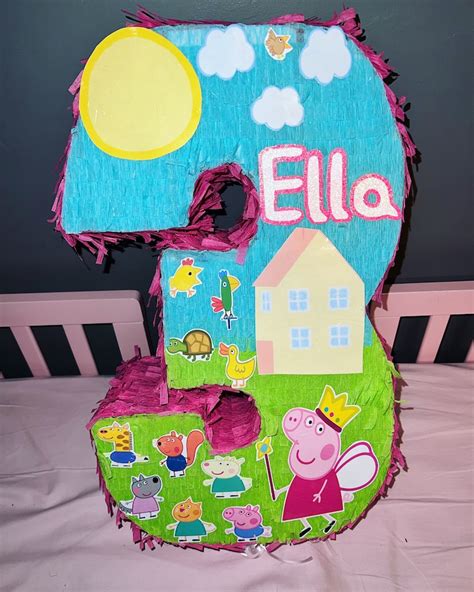 Peppa Pig Birthday Piñata - Etsy