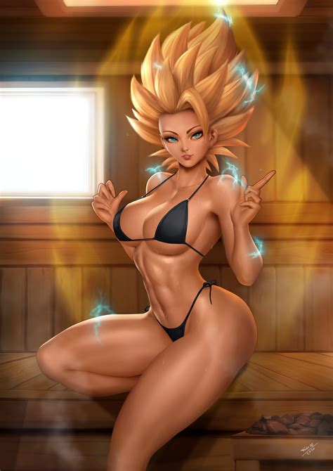 Caulifla Sauna Bikini By Felox Hentai Foundry