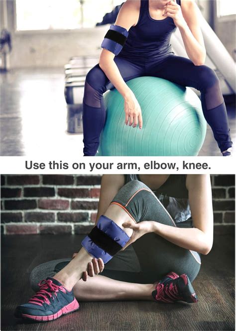 Ohuhu Reusable Gel Ice Pack For Injuries Cold Hot Therapy With Strap Pain Relief For