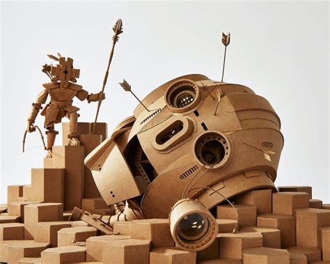 Greg Olijnyk S Sci Fi Cardboard Sculptures Collater Al