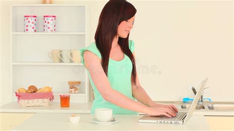 Cute And Brunette Girl During Summer Evening Stock Footage Video Of Denim Jeans