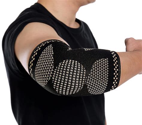 Cfr Elbow Compression Support Sleeves Copper Nylon Elbow Braces Tendonitis Tennis Golfer Elbow