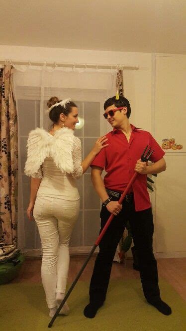 Best Halloween Couple Costume Angel And Devil