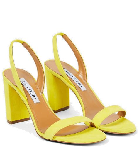 Aquazzura So Nude Leather Slingback Sandals Aquazzura