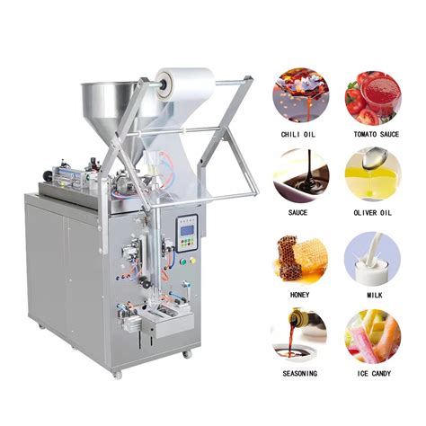 Automatic Ketchup Sauce Sachet Vertical Form Fill Seal Packaging Machine Honey Filling