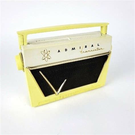 $125.0 Only! ~ VTG ADMIRAL TRANSISTOR RADIO ROTO-SCOPE ANTENNA... | Transistor radio, Yellow ...