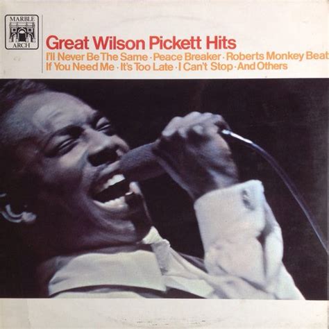 Great Wilson Pickett Hits Lp Wilson Pickett Lp Album Muziek