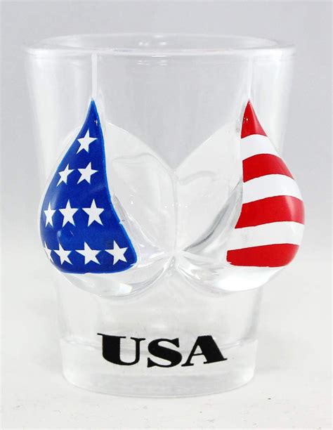 Amazon Usa Flag Bikini Bust D Shot Glass Shot Glasses