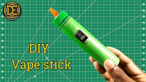 How To Make A Diy Vape Stick At Home Homemade Electric Cigarette Creative Extra Youtube