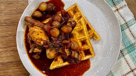 James Martins Chicken Casserole And Savoury Waffles This Morning