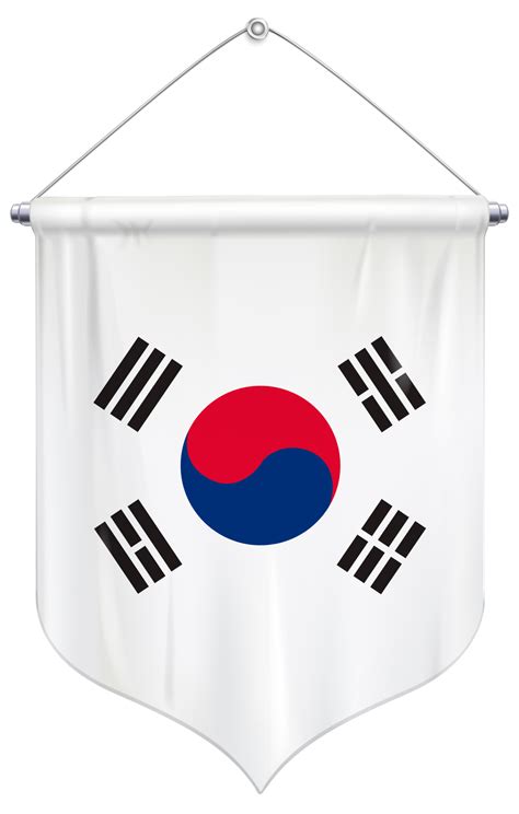 South Korean Flag Set Collection Png