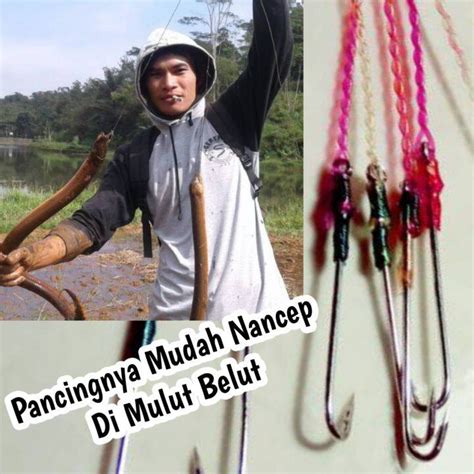 Kail Panjang Senar Pancing Urek Belut Siap Pakai Bahan Baja Lazada