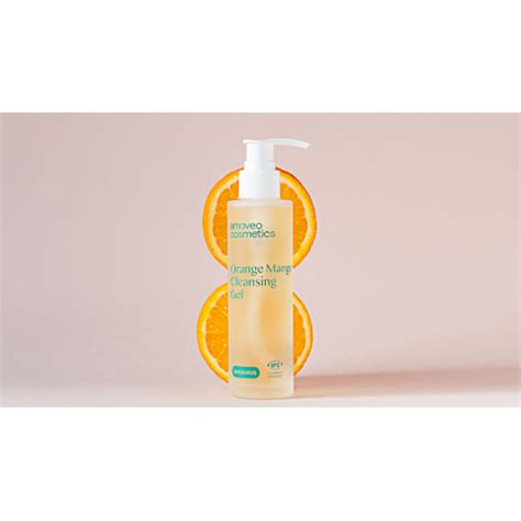 Очищающий гель для умывания с апельсином и манго Amoveo Cosmetics, 120 ...