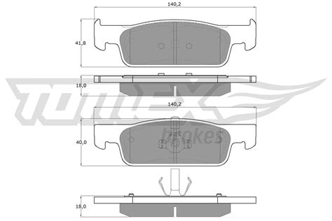 Satz Bremsbel Ge Bremskl Tze Vorne Tomex Brakes Tx P Neu Oe